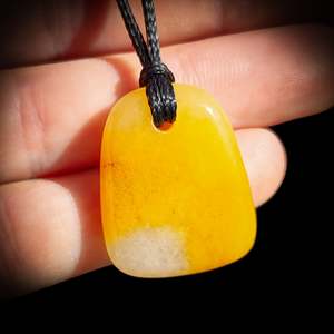 Agate Stone Pendant Necklace (1BBB308)