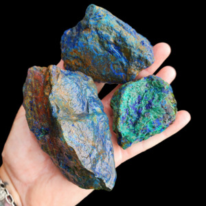 1kg Natural Genuine Azurite Carving Rocks (S14B12)