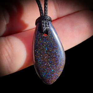 Gemstone Pendants: Australian Fairy Opal Freeform Pendant Necklace (1BBB322)