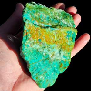 Gemstone Carving Slices: 569g Natural Genuine Arizona Turquoise Carving Rock (S14B15)