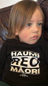 Products: Tamariki Haumi Reo Māori Sweatshirts A: M Clothes