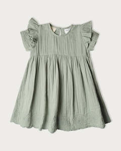 babu: Babu - Charlotte Dress Matcha