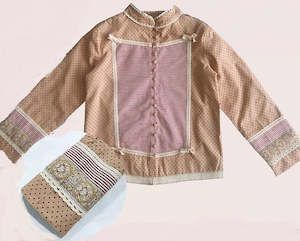 Girls Jackets Vests: Arthur Ave Ruby Dot Military Coat