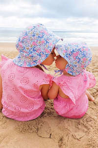 Baby Girl Dresses: Milky Broderie Playsuit