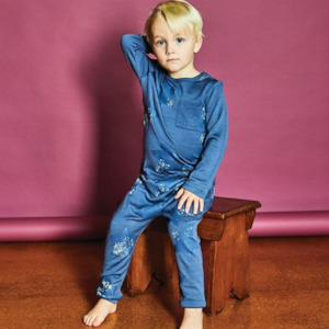 Boys Pyjamas: Little Flock of Horrors  - Marlow PJ Set, Storm Stars