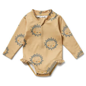 Wilson & Frenchy Shine On Me Long-Sleeve Swimsuit