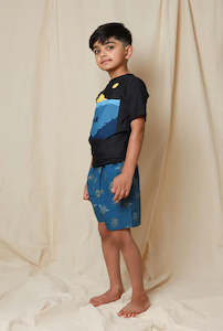 Baby Swimwear: Tiny Tribe Ocean Scene Short Sleeve Swim Top