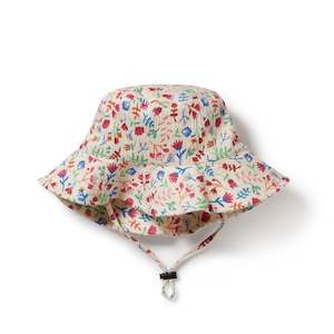Accesories: Wilson & Frenchy Tropical Garden Crinkle Sunhat