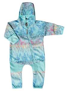 Therm - All-Weather Fleece Onesie Rainbow Leopard