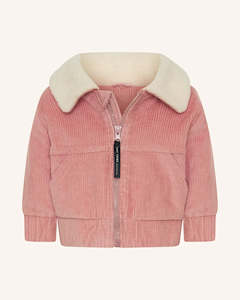 Tiny Tribe Corduroy Sherpa Collar Jacket - Blush