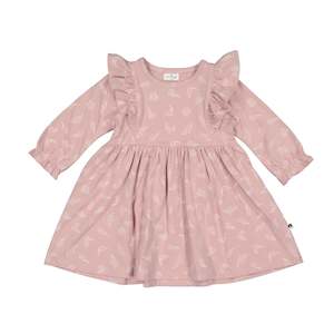 Girls Dresses: Burrow & Be Hazel Dress - Flutter Print