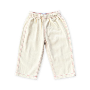 Girls Bottoms: Grown Organic Everyday Denim Pant - Milk