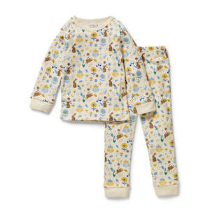 Girls Pyjamas: Wilson & Frenchy - Daisy Mae Organic Long Sleeved Pyjamas