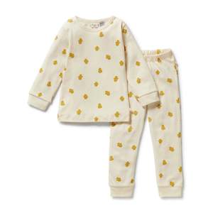 Girls Pyjamas: Wilson & Frenchy - Little Chick Organic Long Sleeved Pyjamas