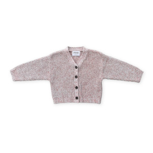 Grown Twisted Chunky Rib Cardigan - Mist