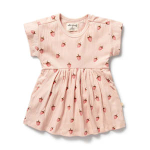 Wilson & Frenchy Organic Dress - Strawberry Kisses