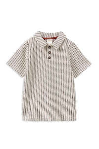 Boy Shirts: Milky Chocolate Knit Polo