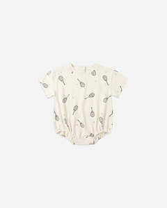 Baby Jumpsuit Rompers: Rylee + Cru Relaxed Bubble Romper Tennis
