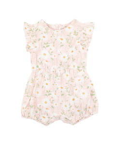 Bebe Tess Woven Romper