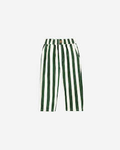 Boys Pants: Rylee + Cru Baggy Pant - Green Stripe