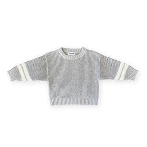 Girls Tops: Grown - Chunky Rib Pull Over Stone