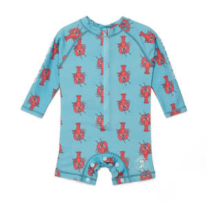 Baby Swimwear: Crywolf Rash Suit Little Lobsters