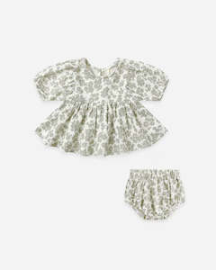 Quincy Mae Francy Set - Green Floral