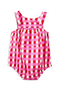 Milky Lollipop Check Playsuit