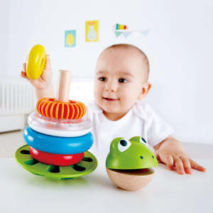 Toys: Hape - Mr. Frog Stacking Rings