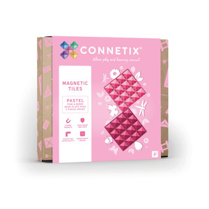 Connetix - Pastel Pink & Berry Base Plate Pack - 2 pc