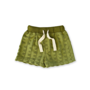 Grown Terry Towelling Flow Shorts - Leaf