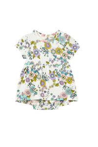 Milky Daisy Chain Baby Dress