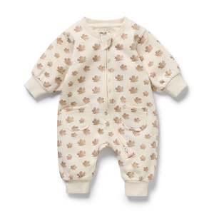 Wilson & Frenchy Organic Terry Growsuit - Autumn Play