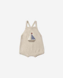 Baby Jumpsuit Rompers: Rylee + Cru Fisher Romper - Sailboat