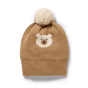 Wilson & Frenchy Beary Cute Organic Knitted Jacquard Hat