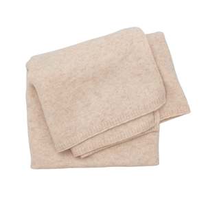 Burrow & Be 100% Wool Knit Baby Blanket - Ecru
