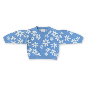 Girls Tops: Grown Organic Wild Flower Knit Pull Over