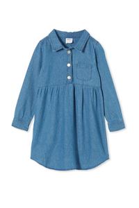 Milky Denim Shirt Dress - size 3yr