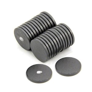 Ferrite Disc Magnet - 22mm x 3mm | North Marked