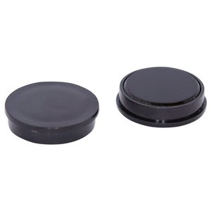 Ferrite Whiteboard Button Magnet - 30mm x 7mm | Black