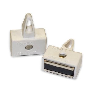 Ferrite Ceramic Magnets: Monkey Grip Ferrite Magnet - White