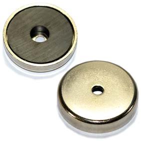 Ferrite Ceramic Magnets: Ferrite Pot Magnet - (OD)36mm x (H)7mm