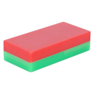 Ferrite Block Magnets: Ferrite Block Magnet - 52mm x 25mm x 12.7mm | Plastic Case with North South Marking
