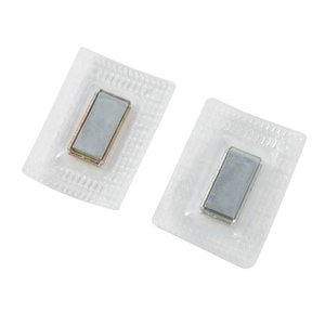 Rare Earth Neodymium Disc Magnets: Magnetic Button Stitchable Rectangular - 20mm x 10mm x 2mm | Sold Per Pair