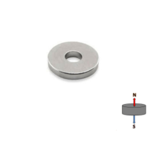 Rare Earth Neodymium Ring Magnets: Neodymium Ring Magnet - (OD)25mm x (ID)12mm x (H)5mm | N38
