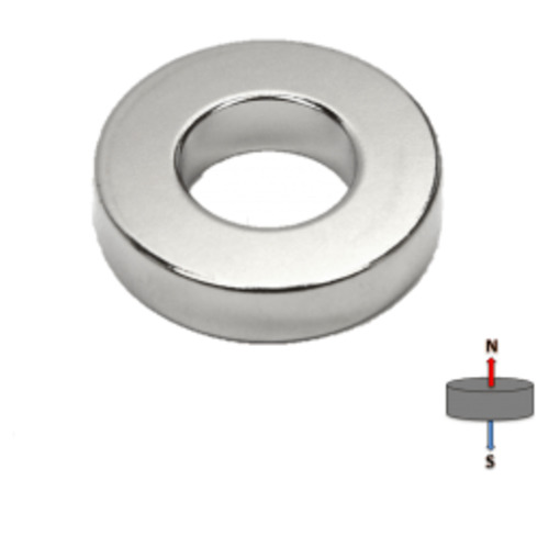 Neodymium Ring Magnet - (OD)50mm x (ID)20mm x (H)5mm | N35