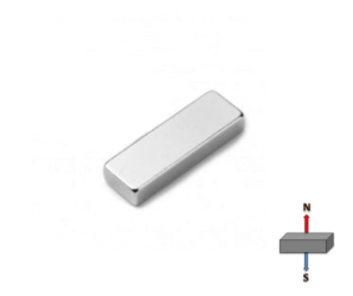 Neodymium Block Magnet - 50mm x 10mm x 10mm | N35