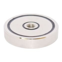 Neodymium Internal Thread Pot Magnet - D48x10mm M8 |