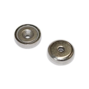 Neodymium Countersunk Pot Magnets - 16mm x 5mm | North South Pair