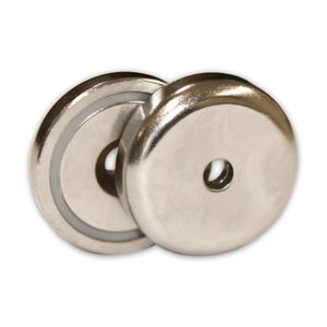 Neodymium Countersunk Pot Magnets - 32mm x 8mm | North South Pair